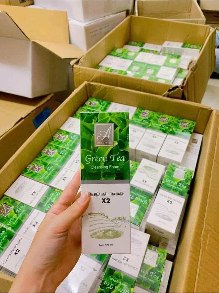 [CHÍNH HÃNG] Sữa rửa mặt trà xanh X2 A COSMETIC