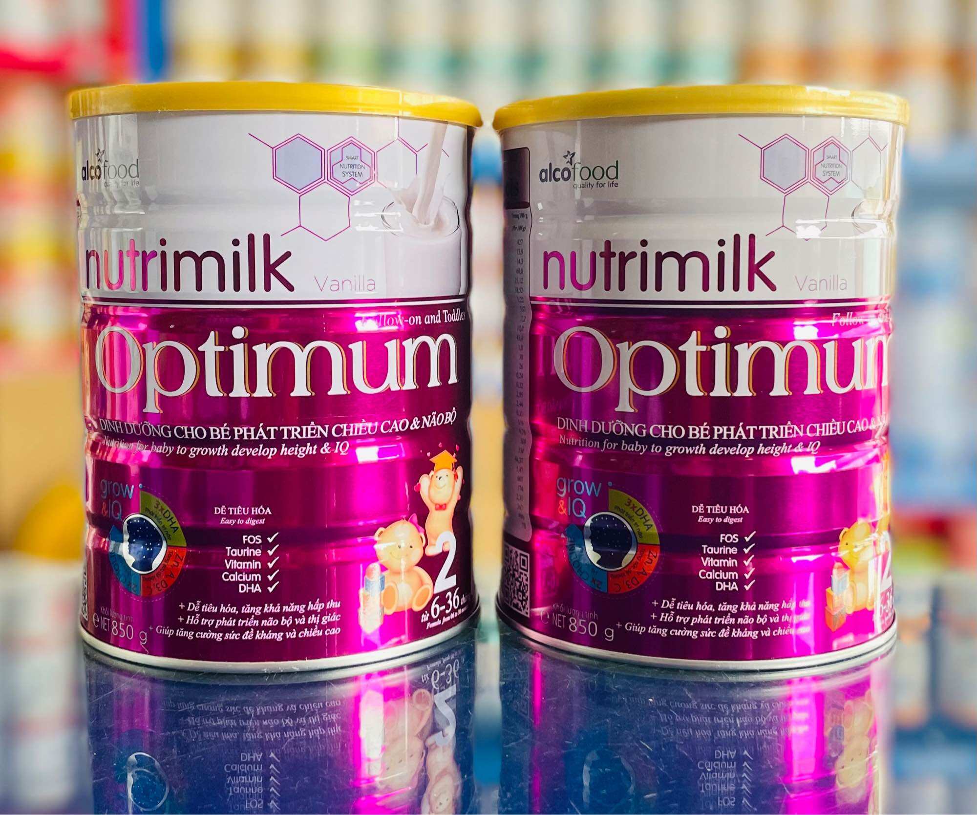 Sữa Nutrimilk Optimum Cho trẻ 6-36 Tháng (900g)