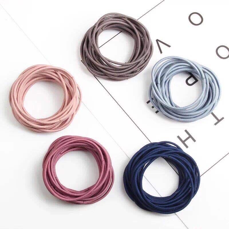 Túi 100 Dây Cột Tóc Mix Màu Cực Xinh