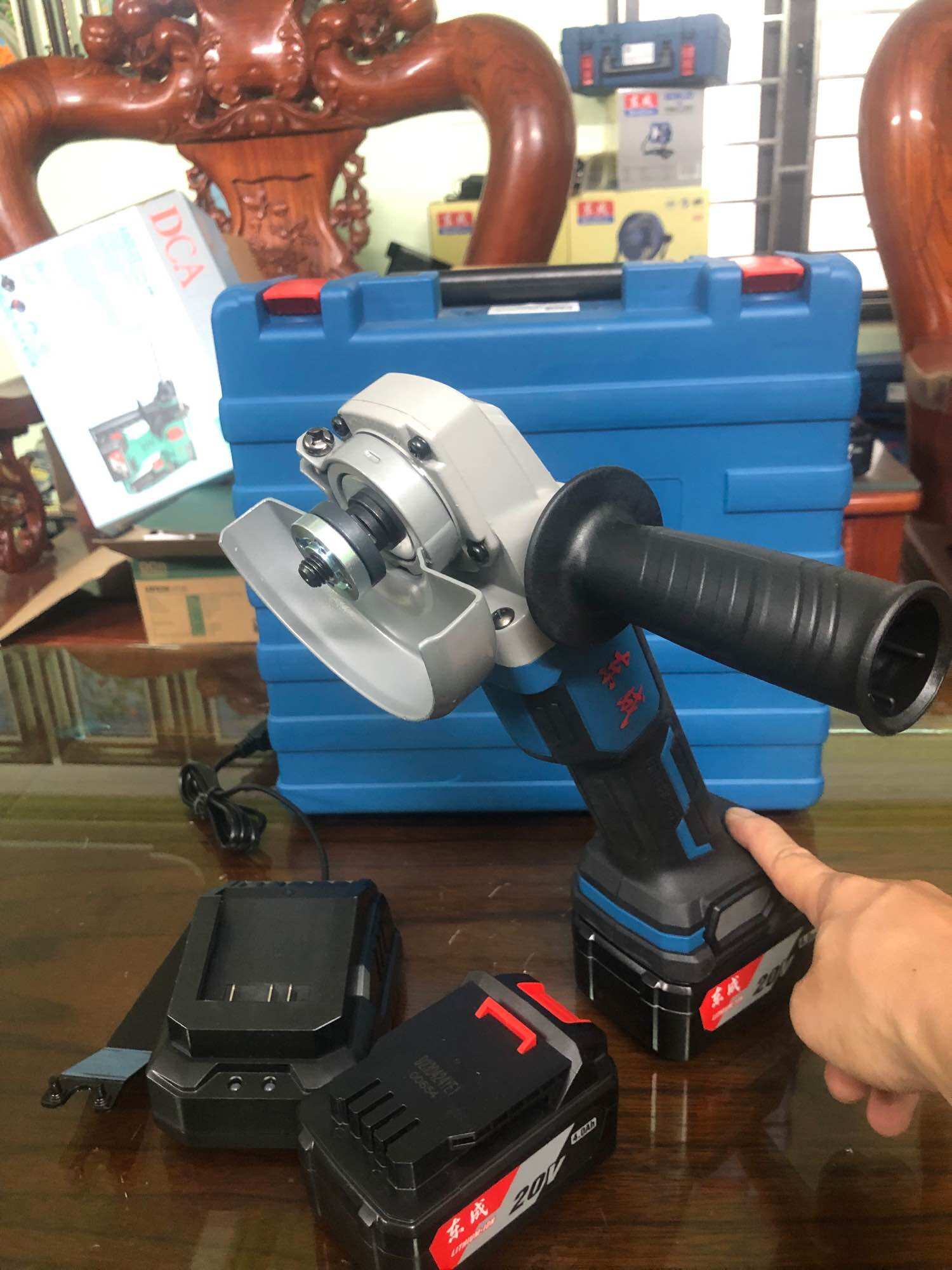 Máy mài pin dongcheng 20v dcsm03-13 chính hãng