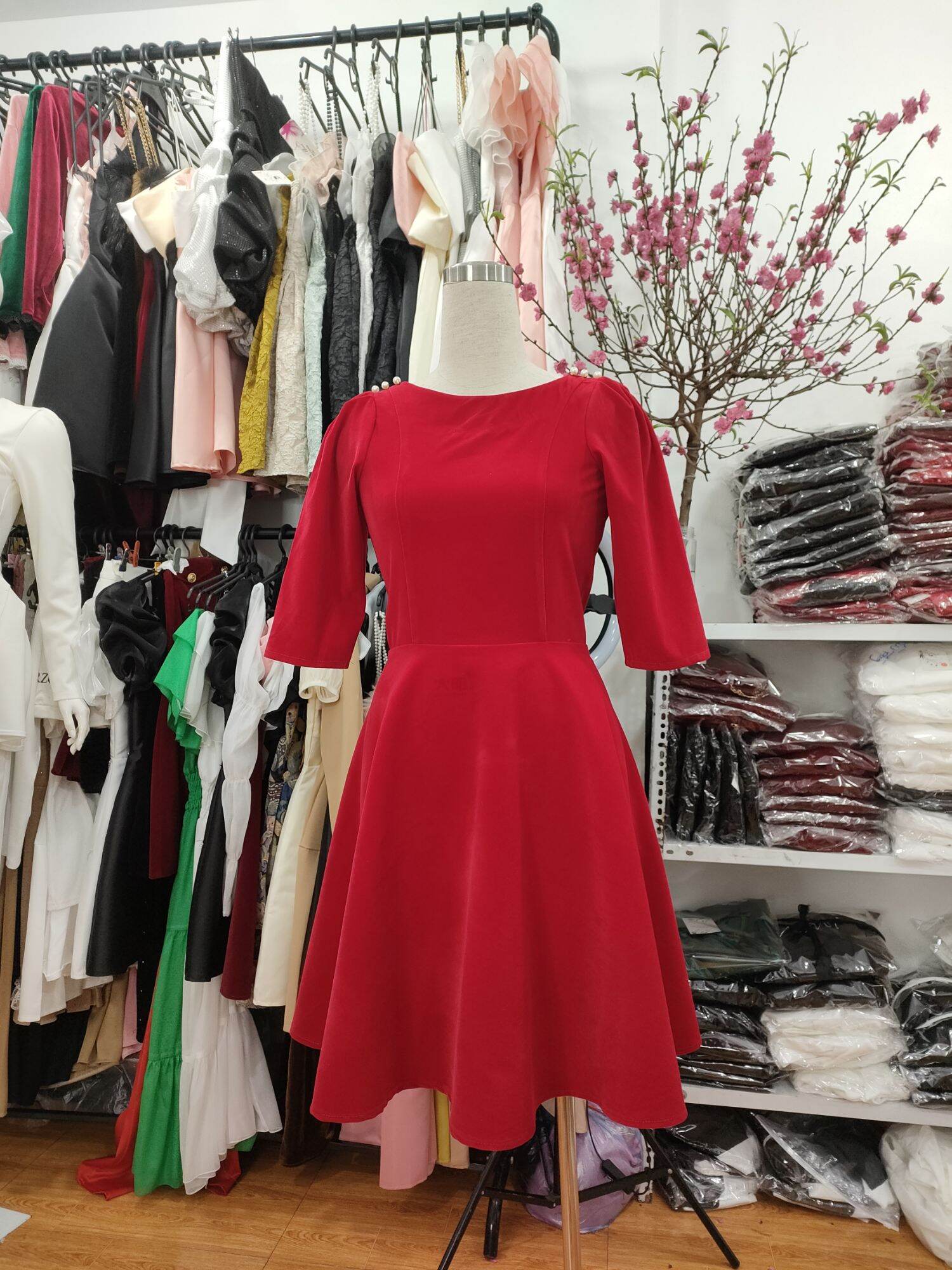 [MÃ LAZADAFAHB01 - GIẢM 30K ĐƠN 100K] Váy đầm xoè Nhung