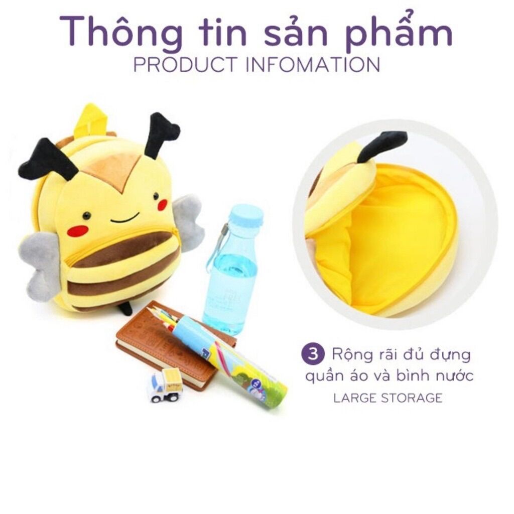 Balo Kakoo hình thú cho bé đi học mầm non