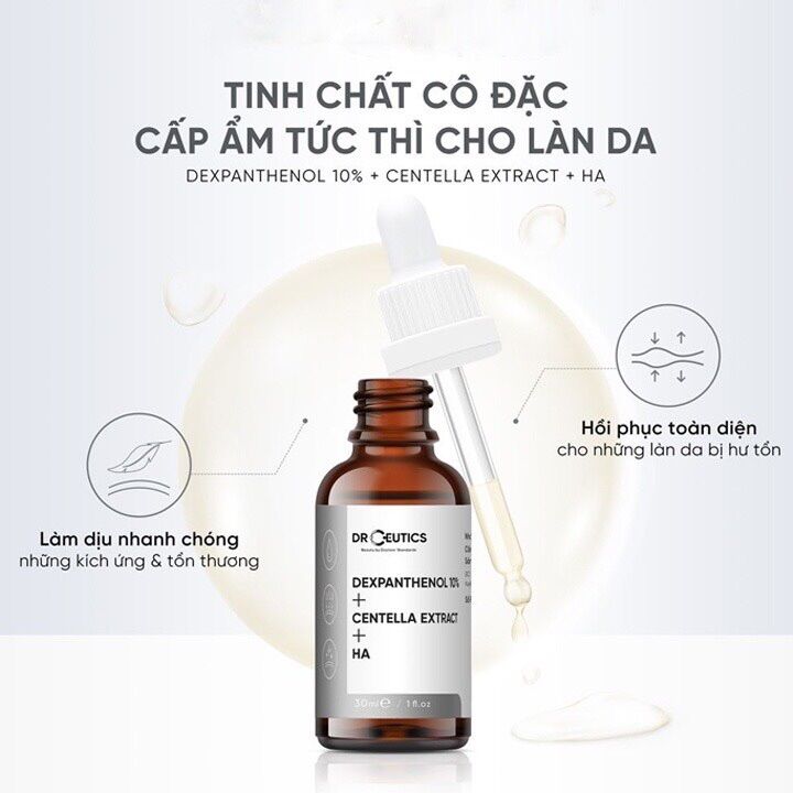Serum B5 DrCeutics Cấp Ẩm Và Phục Hồi Da Dexpanthenol 10% + Centella Extract + HA