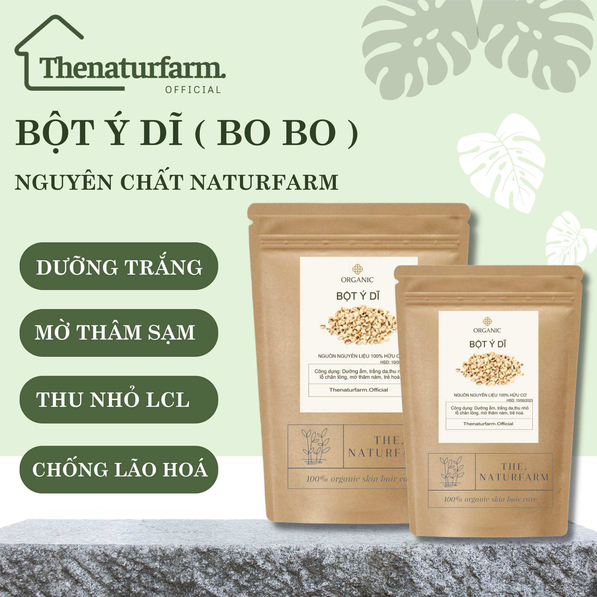 Bột ý dĩ nguyên chất dưỡng da naturfarm