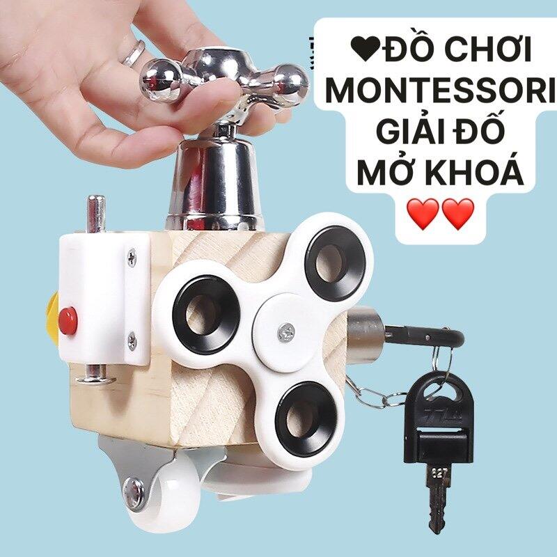 Bộ đồ chơi montessori giải đố mở khóa