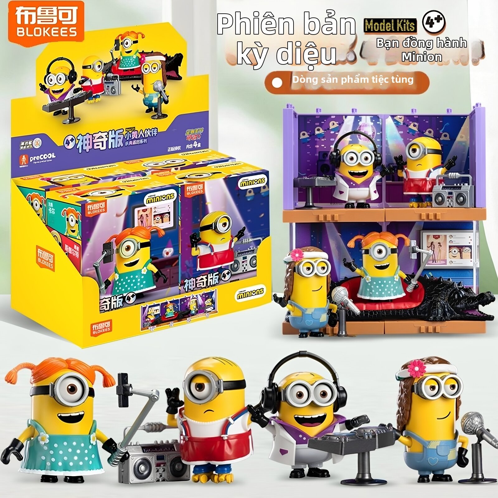 Đồ Chơi Hành Động Xếp Hình Minion Bob Kevin