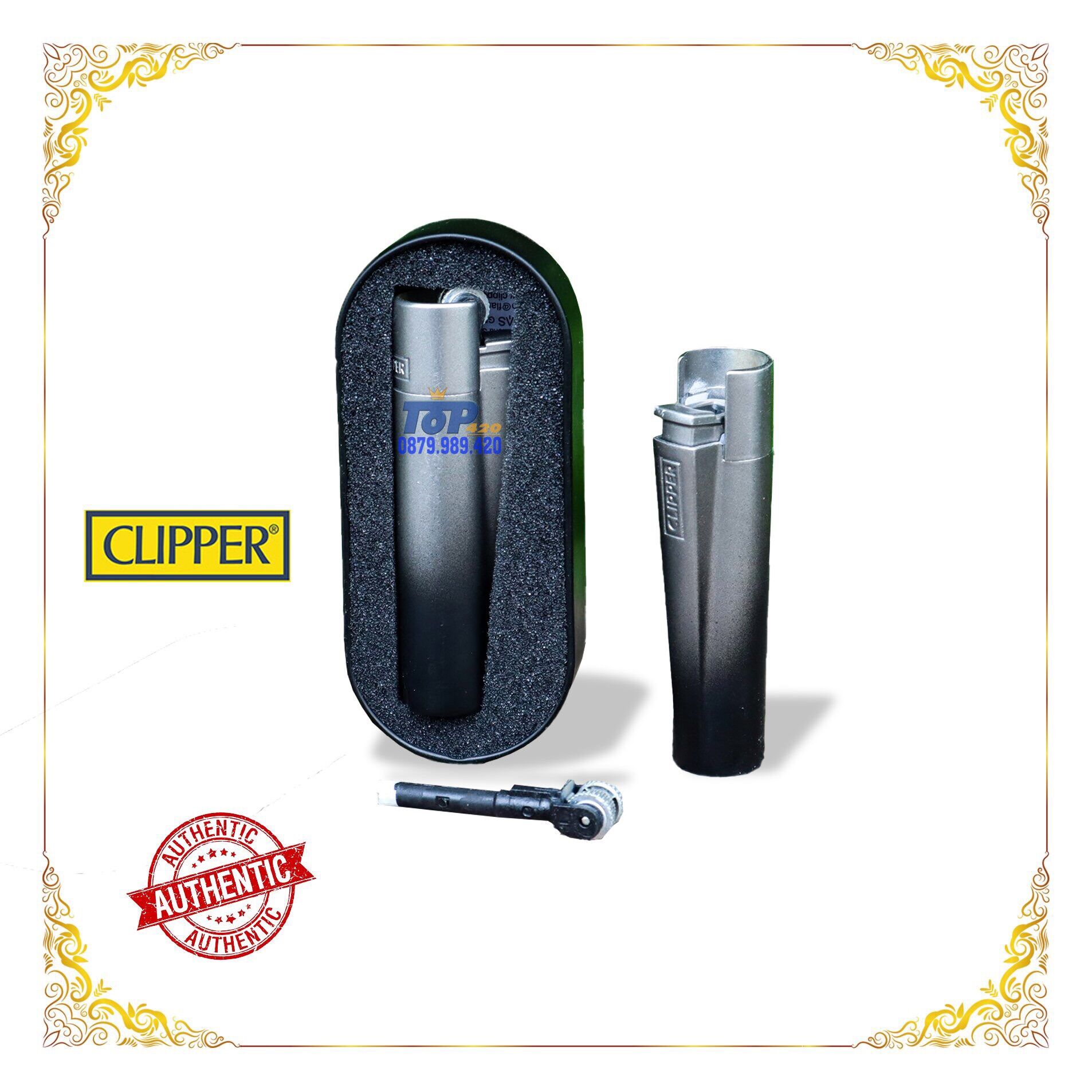 Bật lửa Clipper chuẩn EU Matal Clipper Fullbox , Quẹt Clipper chuẩn Authentic xịn .