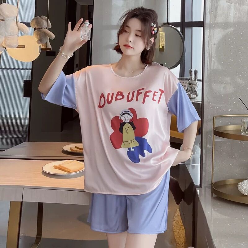 Bộ mặc nhà cộc tay, đồ bộ piajama mặc hè
