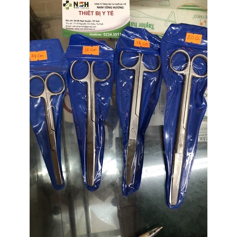 ❤️ kéo y tế cắt thuoc thẳng tù, kéo y tế thẳng hai đầu tù pakistan size 14cm, 16cm, 18cm, 20cm kéo y tế thẳng tù 14cm 16cm 18cm 20cm