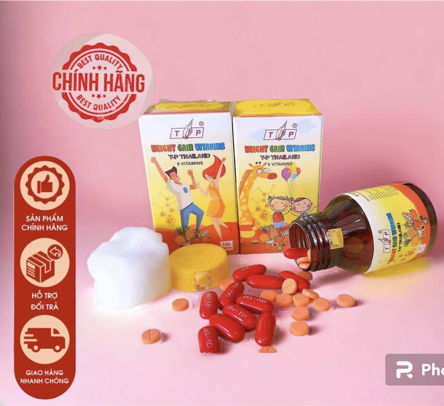 COMBO 5 HỘP VITAMIN TĂNG CÂN TP THÁI LAN (mẫu cũ)