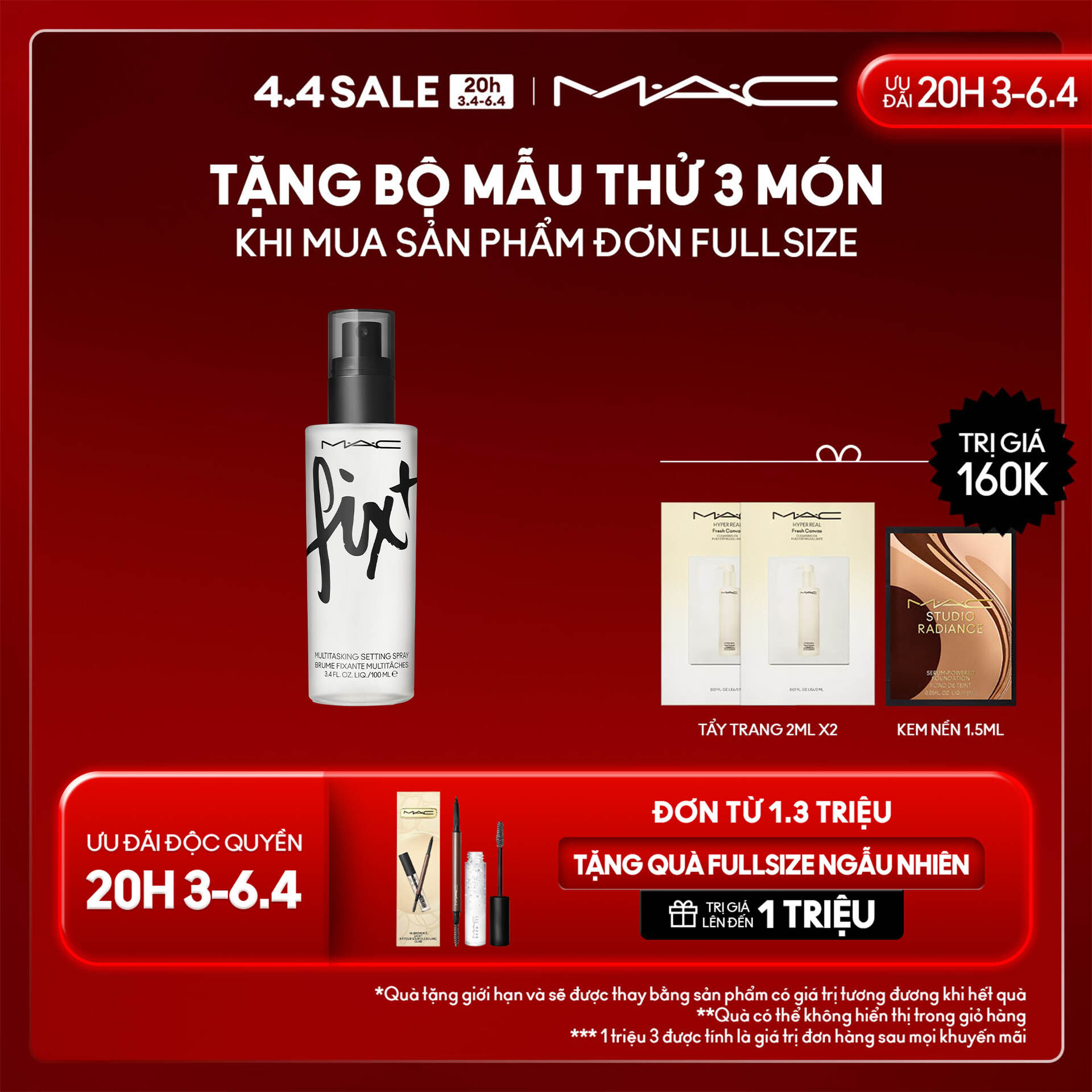 MAC Fix+ Multitasking Setting Spray | Alcohol-Free, Makeup Spray |30ml, 100ml