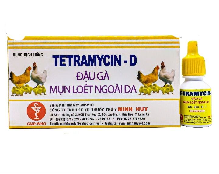 Combo 2 lọ* 10ml Tetramycin đậu gà