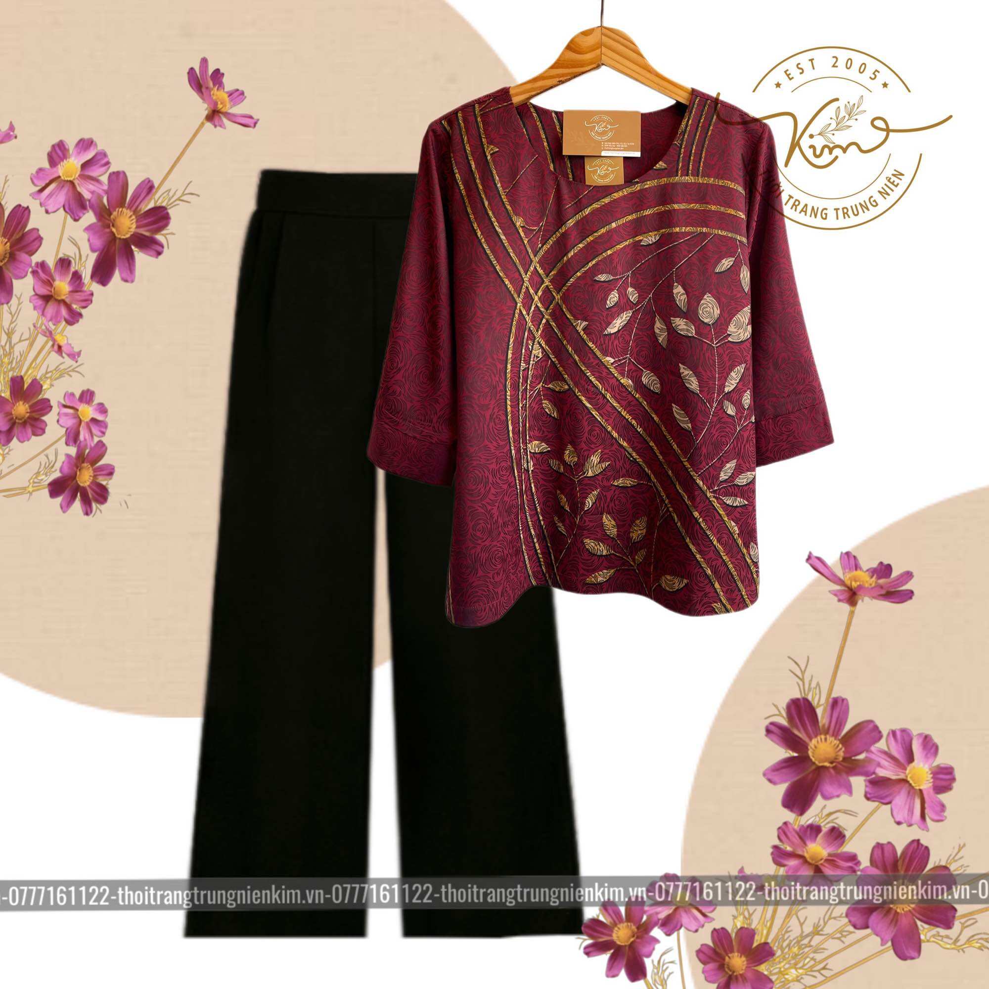 Set lụa vân gấm