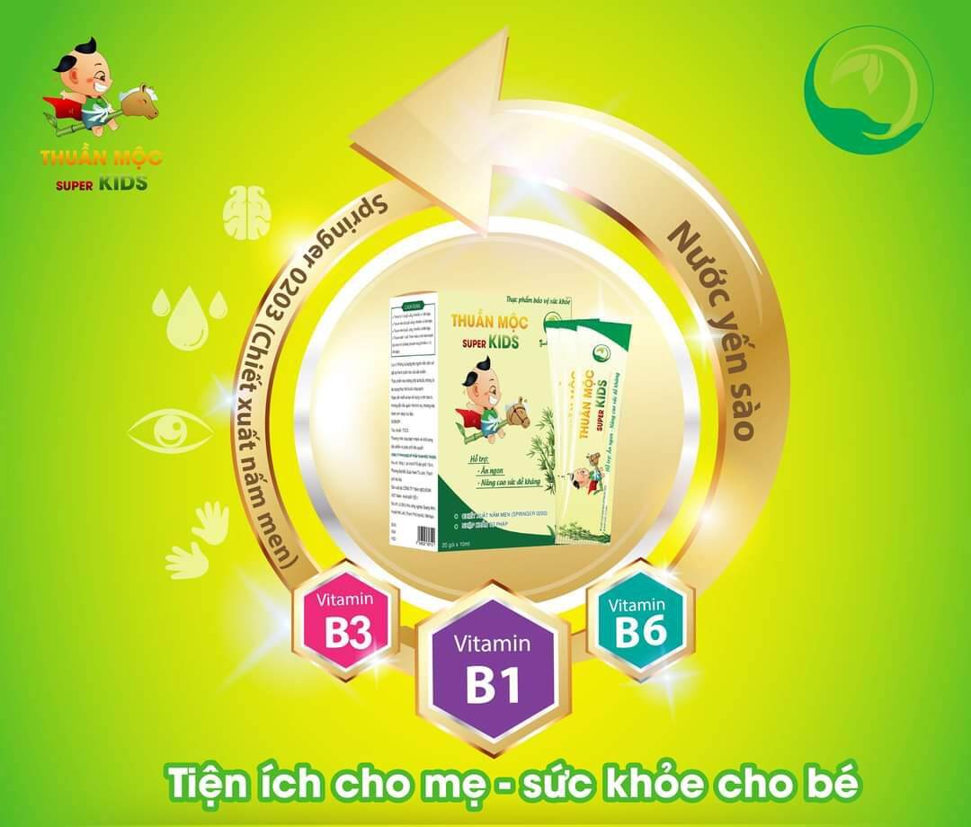 [Chính hãng] Siro ăn ngon Thuần Mộc supper kids