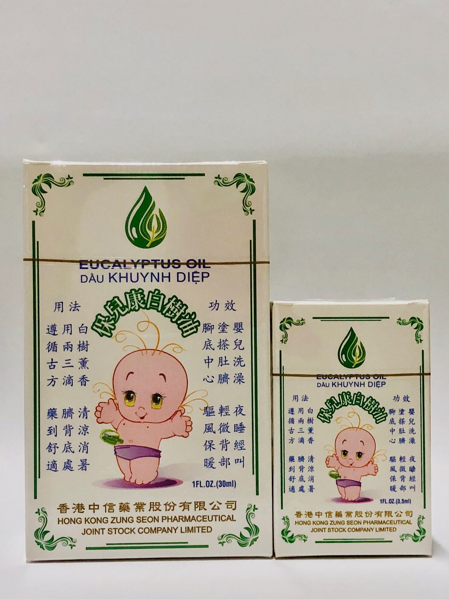Combo 2 hộp dầu Khuynh Diệp  (1 hộp 3,5ml & 1 hộp 30ml)