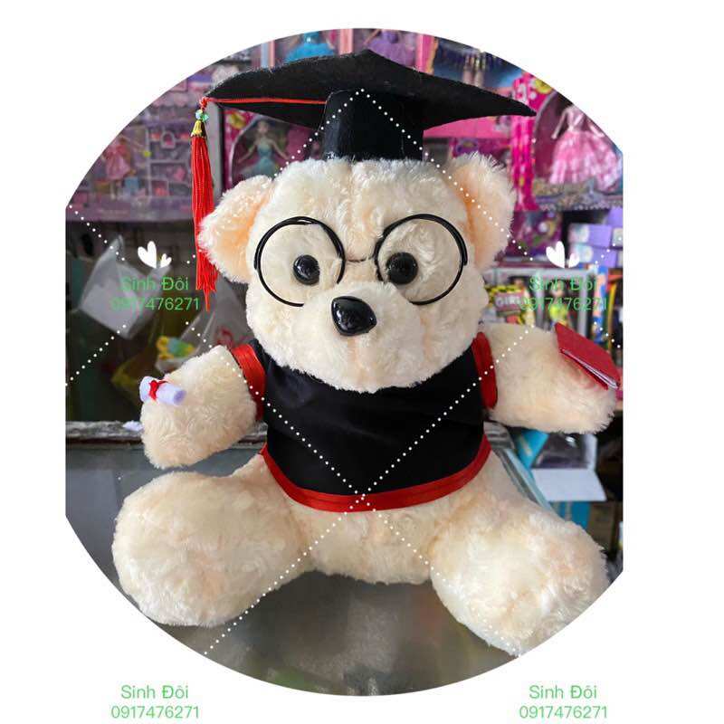 Thú bông gấu tốt nghiệp 27 cm