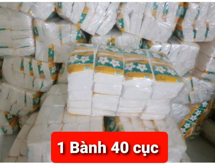 [ 1 Bao 40 Bịch ] Giấy Vuông Bông Mai Cửu Long 40 Bịch