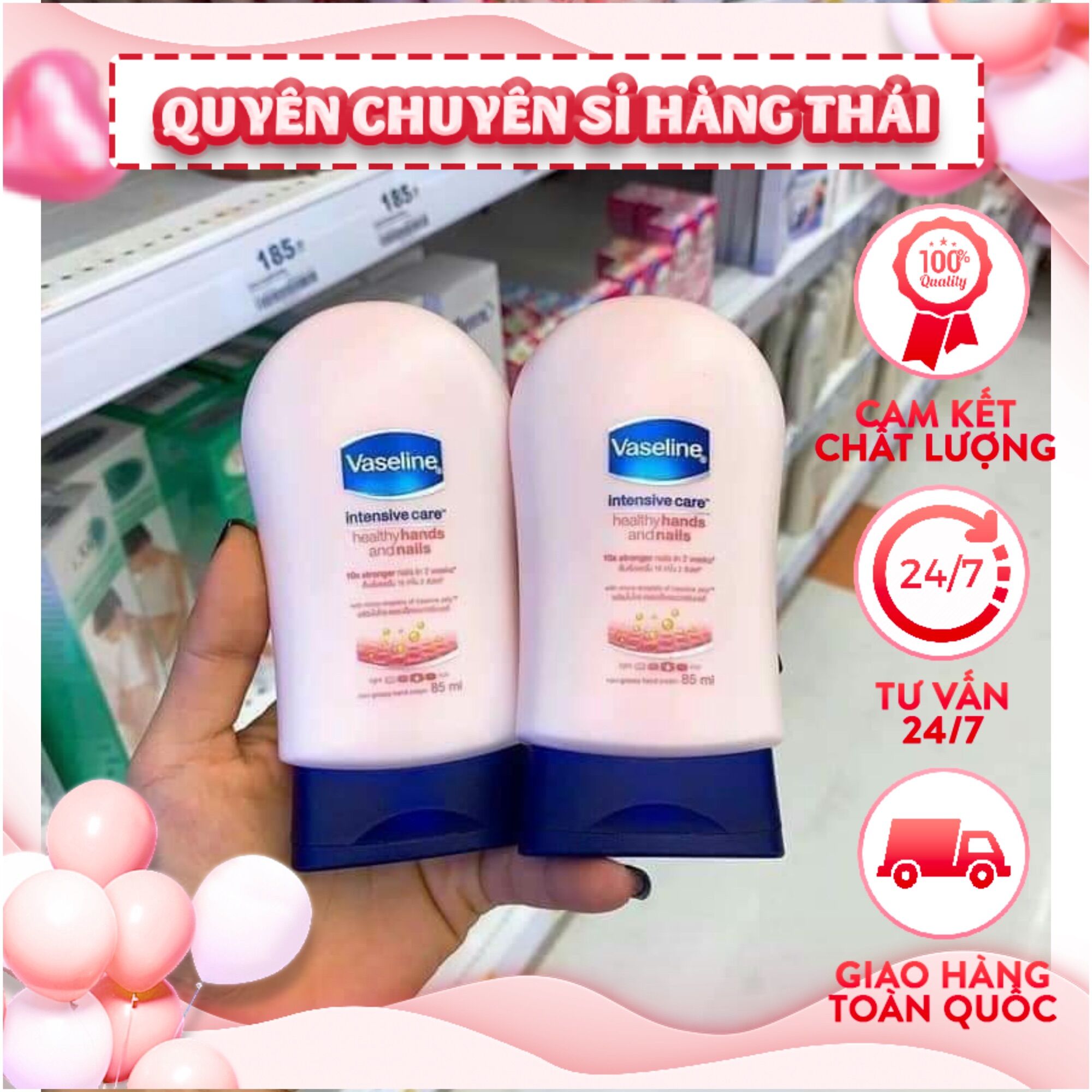Vaseline dưỡng da tay 85ml thái lan