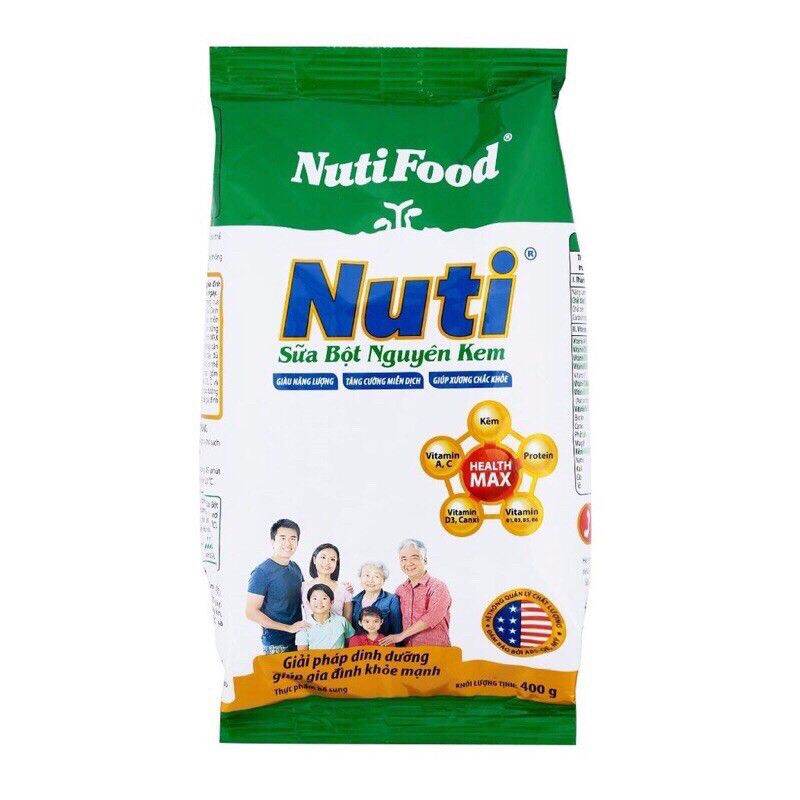 SỮA BỘT NGUYÊN KEM BỊCH 400G