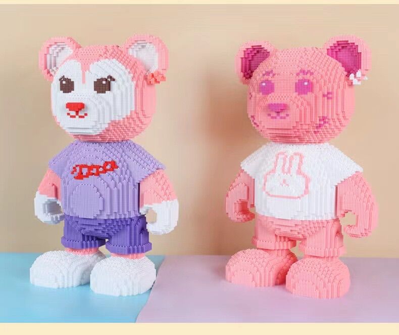Đồ chơi lắp ráp mô hình gấu teddy, lego gấu teddy dễ thương