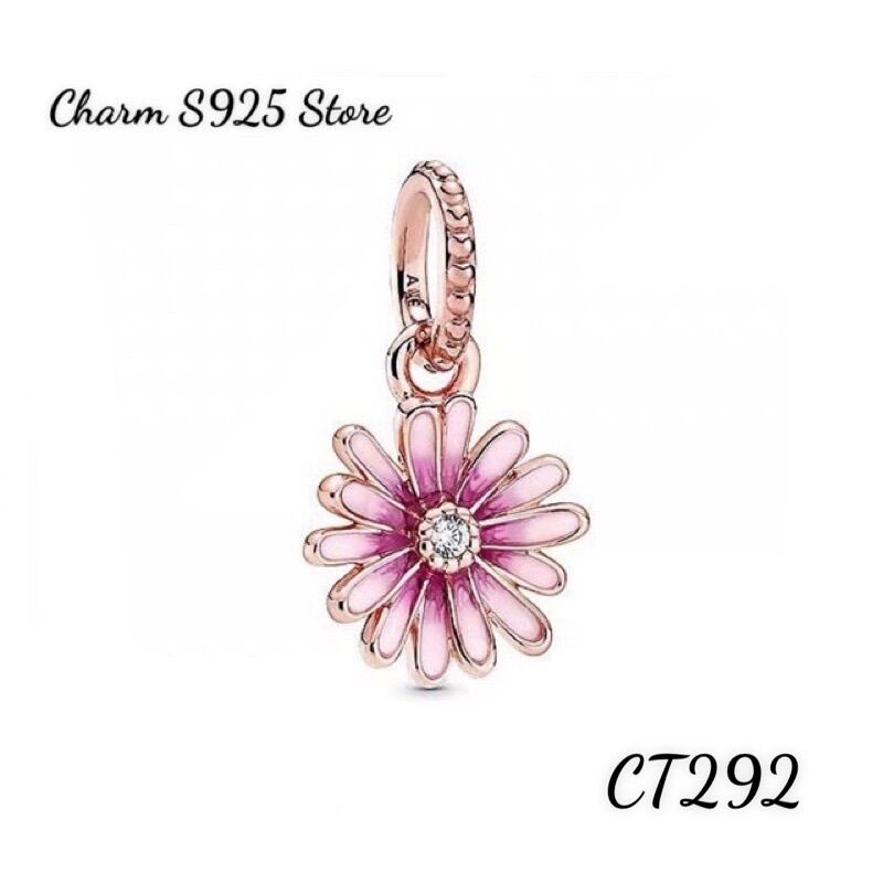 Charm pan ale treo hoa cúc bạc s925 cao cấp