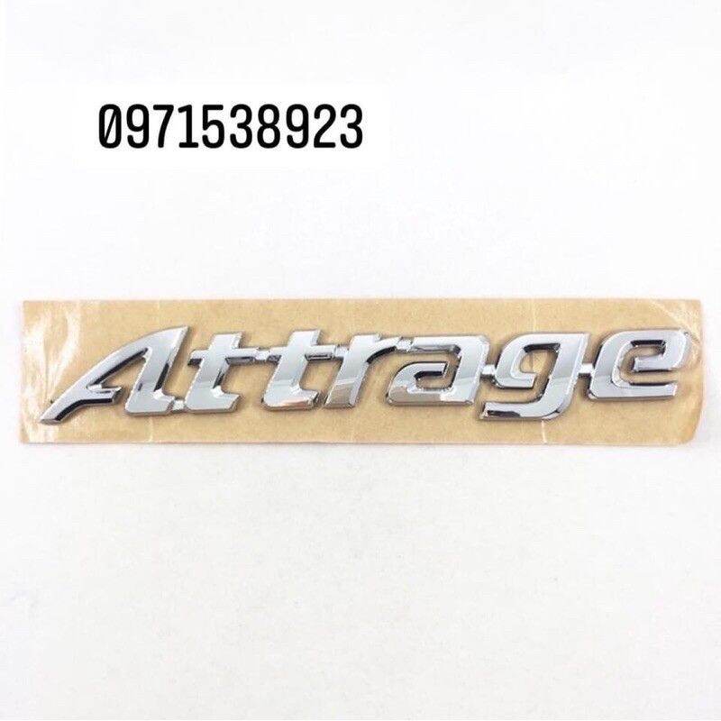 chữ nổi ATTRAGE dán đuôi xe