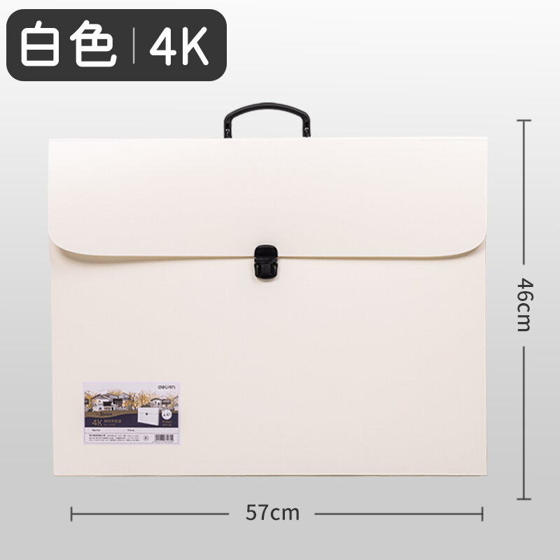 Deli Art Sketchbook Folder 4K A4 Certificate Album File Bag Oil Painting Storage Artwork Collection