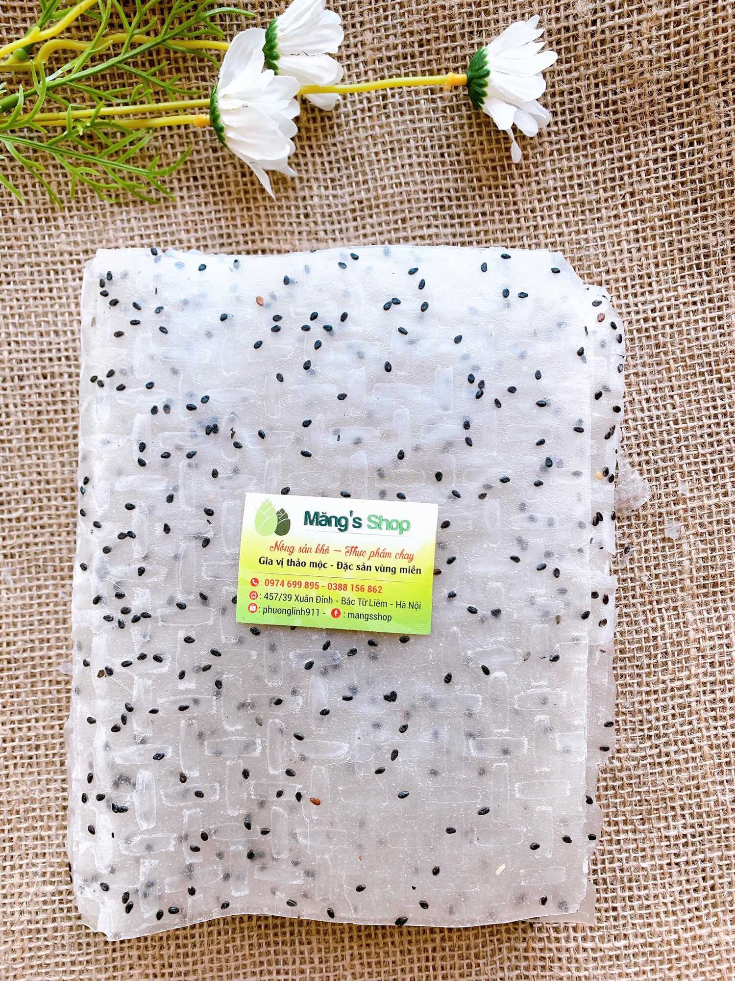 Bánh tráng nhúng mè đen đặc sản Phan Rang (Gói 1kg)