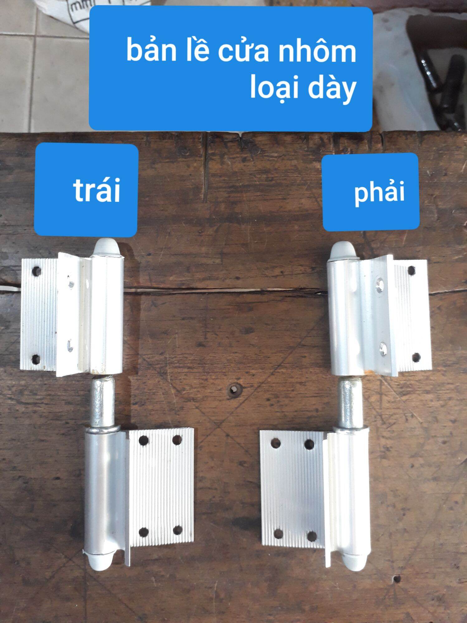 Bản lề cửa nhôm loại dày