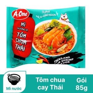 Mì a-one tôm chua thái 85g thùng 15/ 30 gói