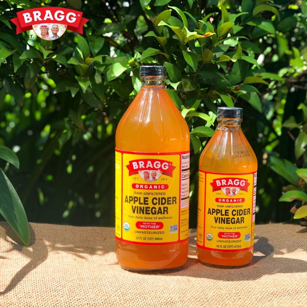 Giấm táo hữu cơ Bragg 473ml-946ml