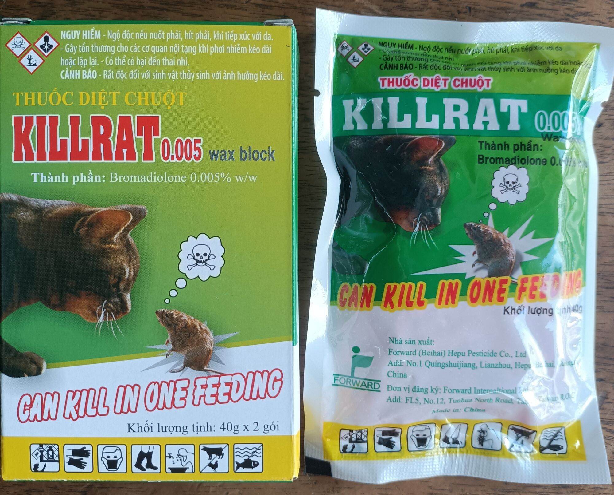 Thuốc diệt KILLRAT 40gram - Hộp 2 GÓI