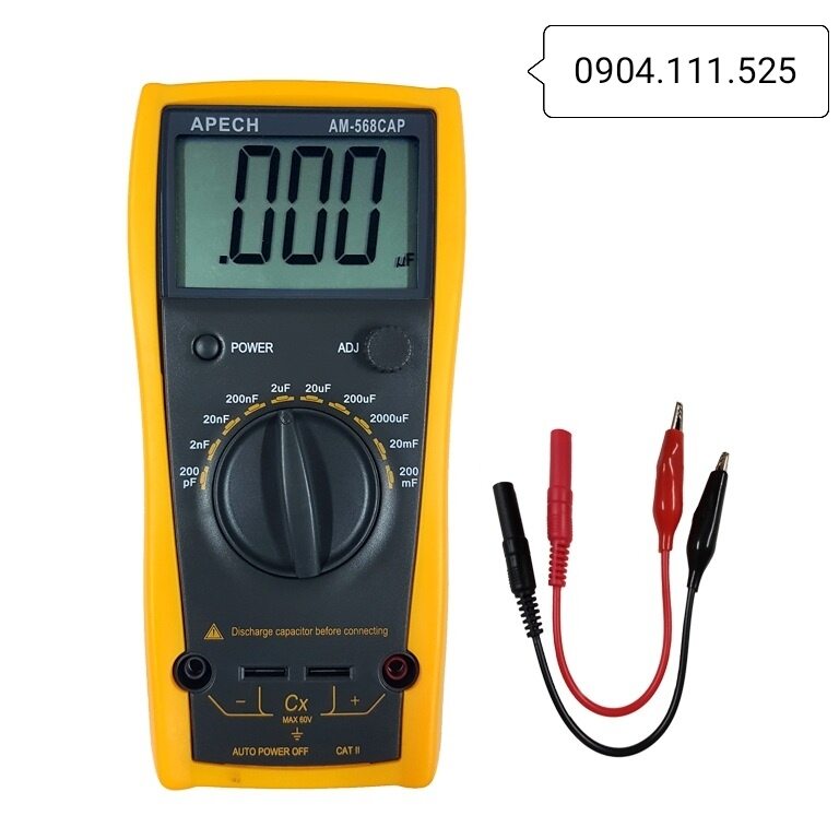 Đồng hồ đo tụ điện, đo điện dung APECH AM-568 CAP