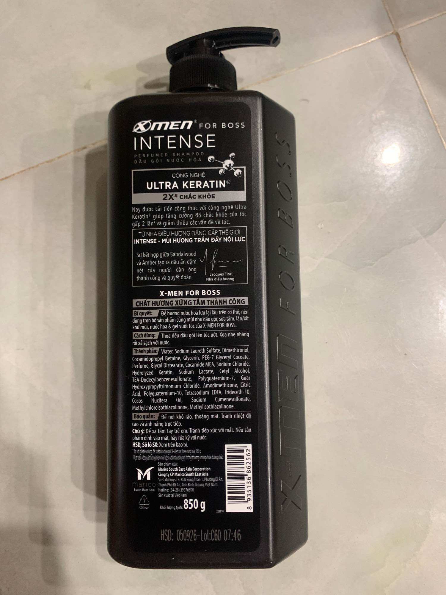 Dầu gội xmen boss 850ml