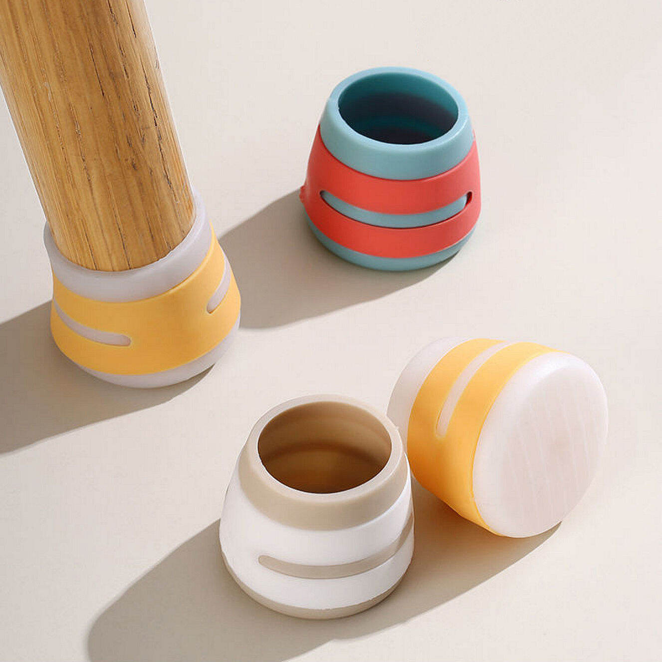 Bộ Bọc Chân Bàn Ghế Bằng Silicon