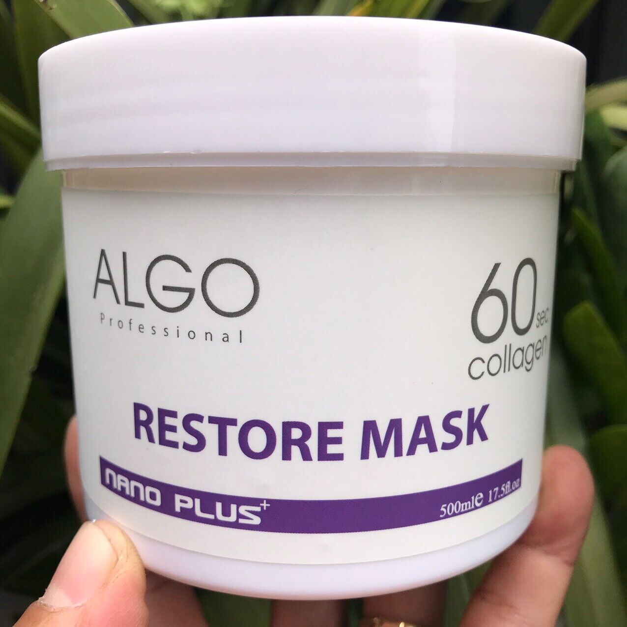 ?? mặt nạ dưỡng tóc collagen 60s algo nano plus 500ml ??