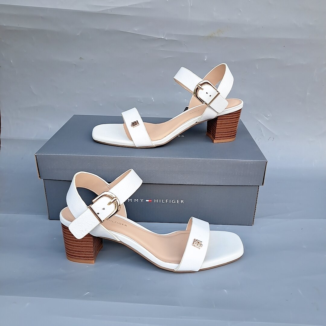Sandal tommy hilfiger da Thật hàng nối chuyền