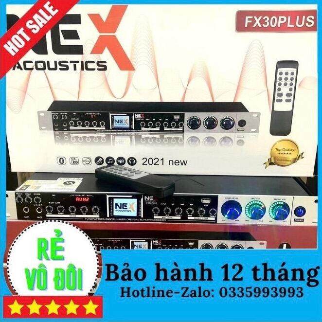 Vang cơ karaoke chuyên nghiệp NEX FX30 Plus Vang cơ Karaoke vang cơ Nex FX30plus có remote điều khiển- New 2021 vang fx30