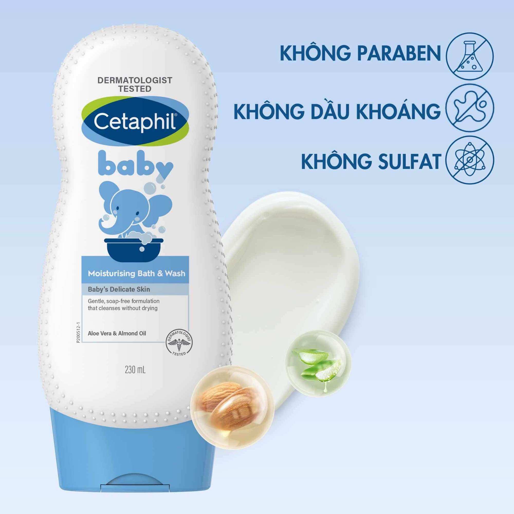 Cetaphill tắm gội cho bé