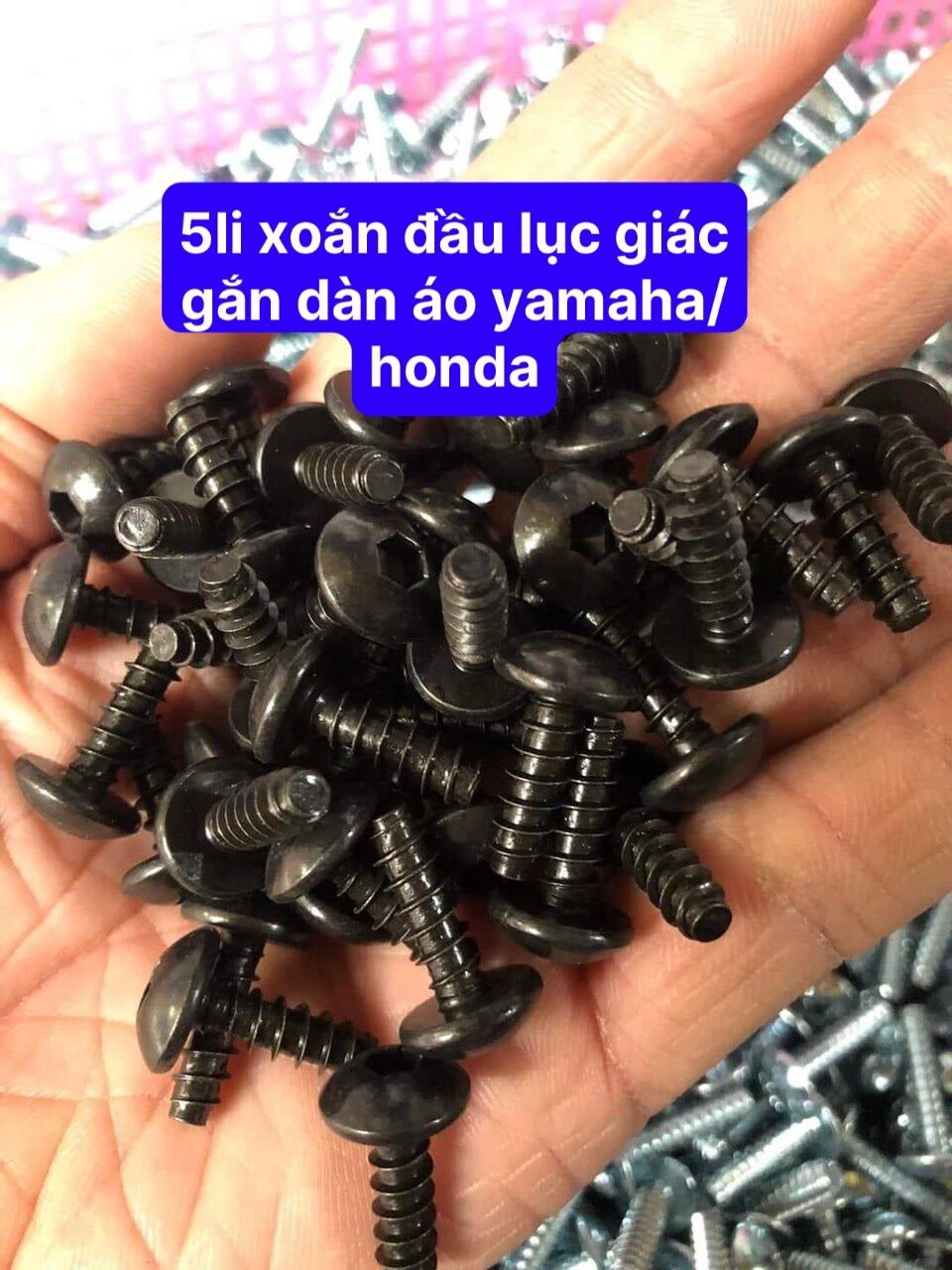 Ốc 5li xoắn đầu lục giác gắn dàn áo các dòng xe yamaha