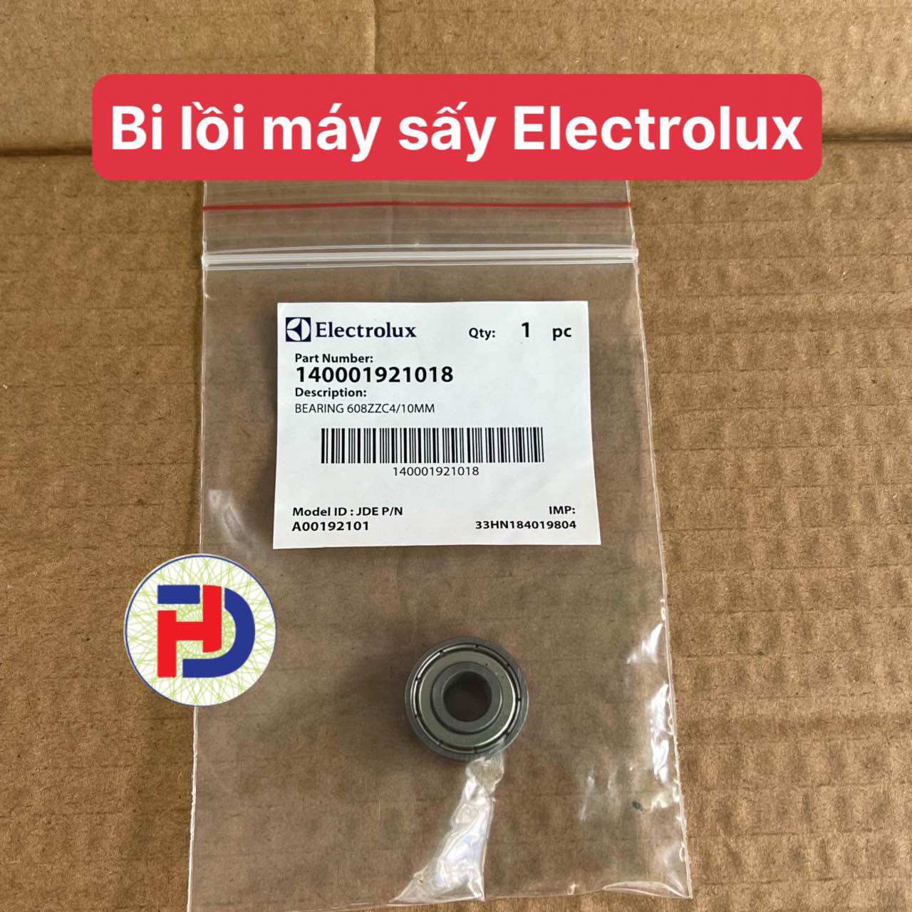 Bi trục máy sấy Electrolux zin hãng mới 100% - bi máy sấy electrolux