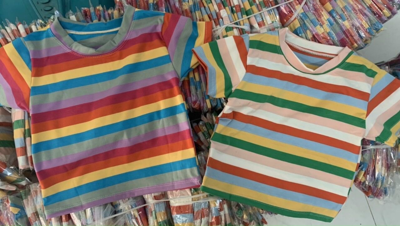 [HCM]Áo croptop sọc caro ( kèm ảnh thật shop chụp)