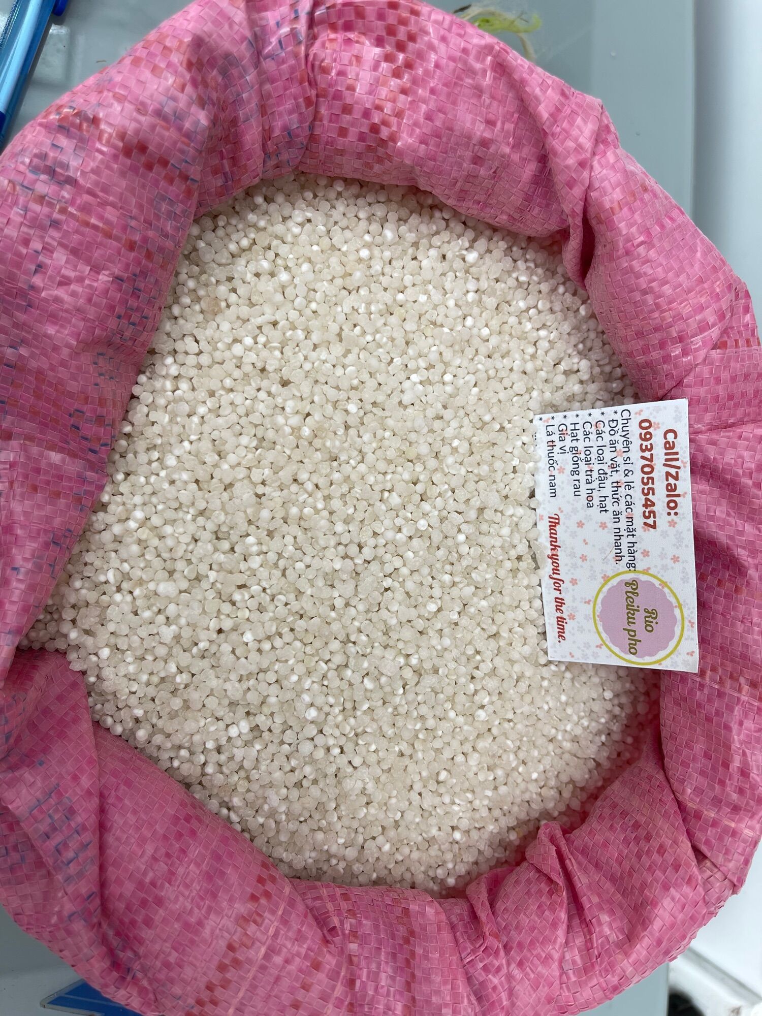 500gr bột báng nấu chè (trân châu mini)