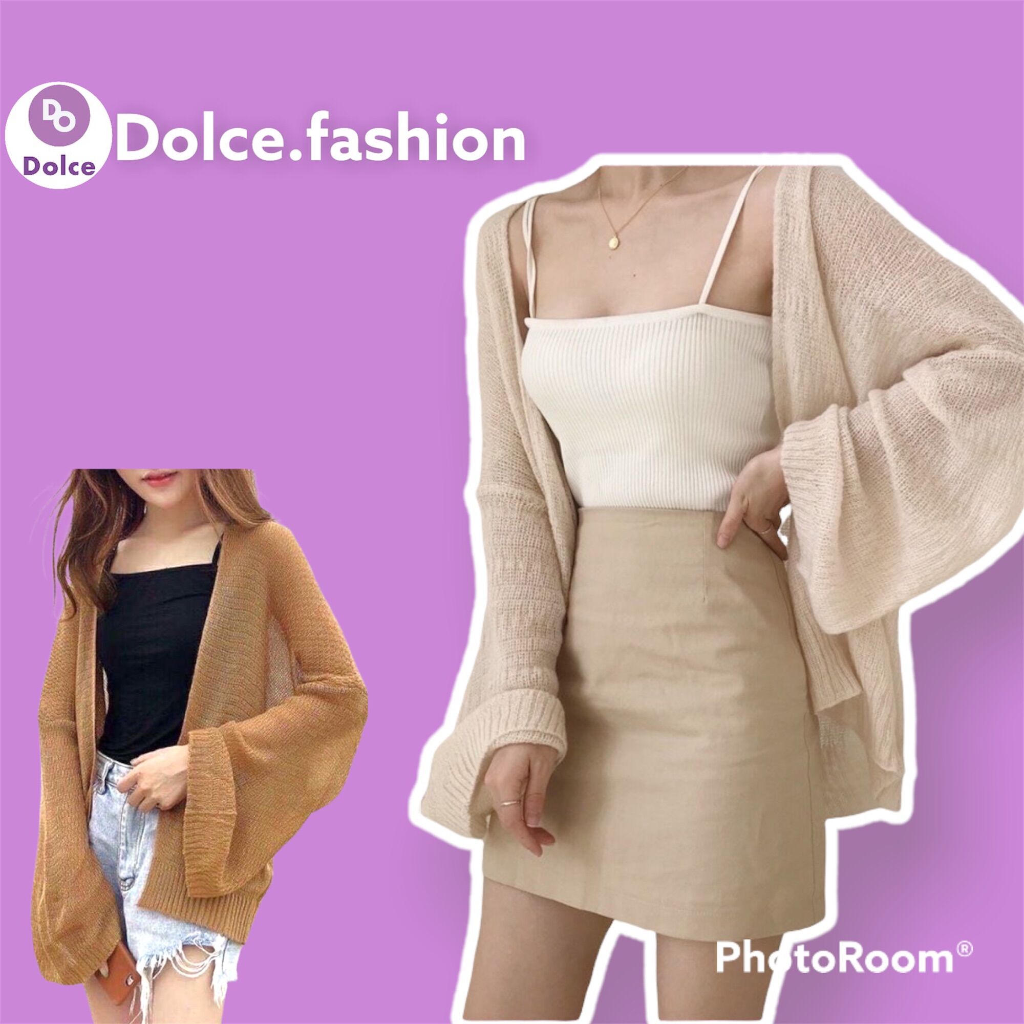 Áo khoác cadigan len mỏng nữ DOLCE