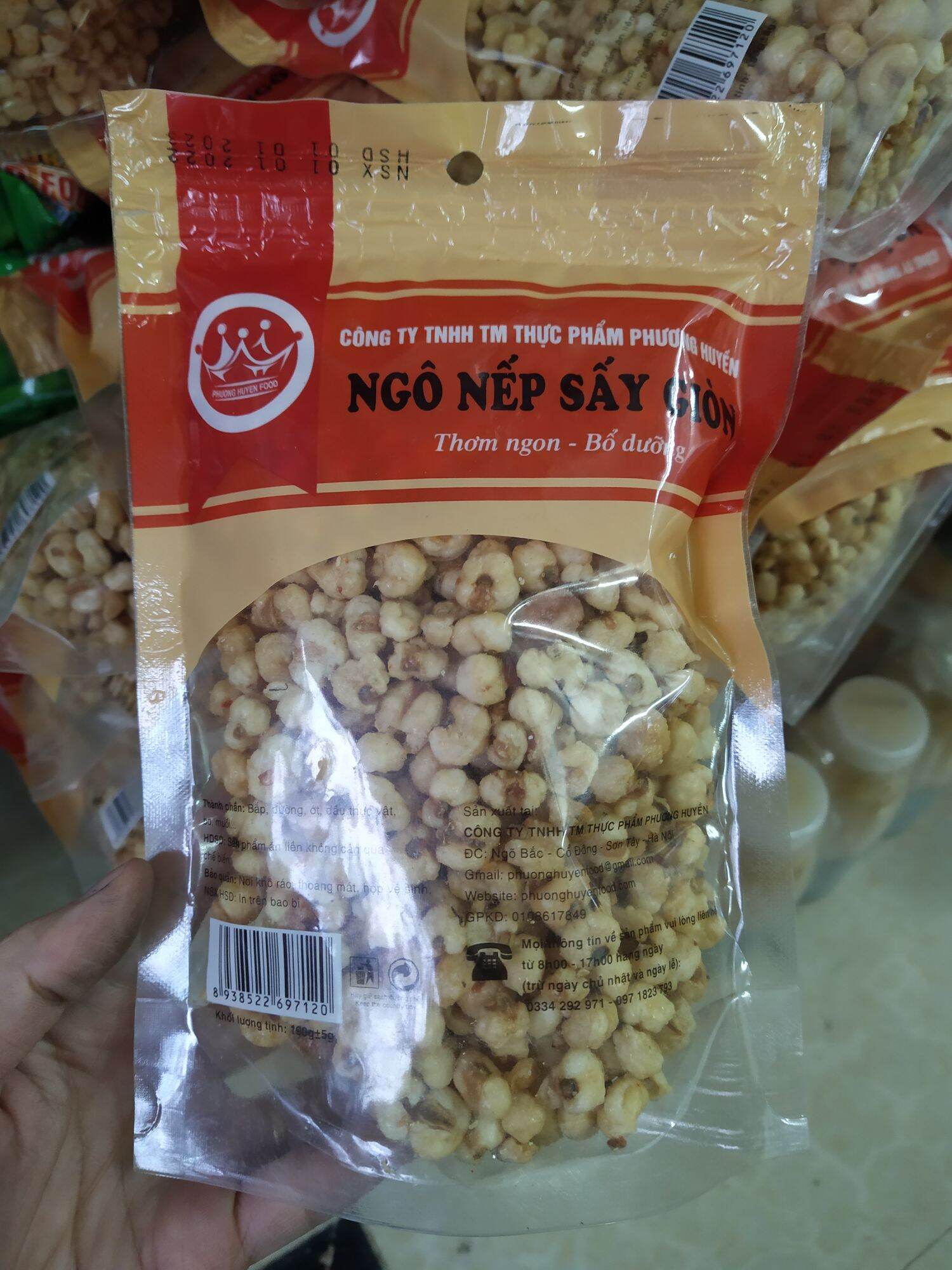 Ngô nếp sấy giòn