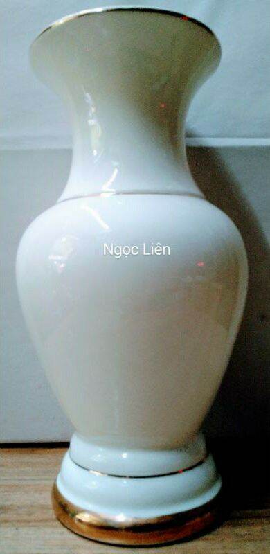 Bình hoa sứ trắng ngọc