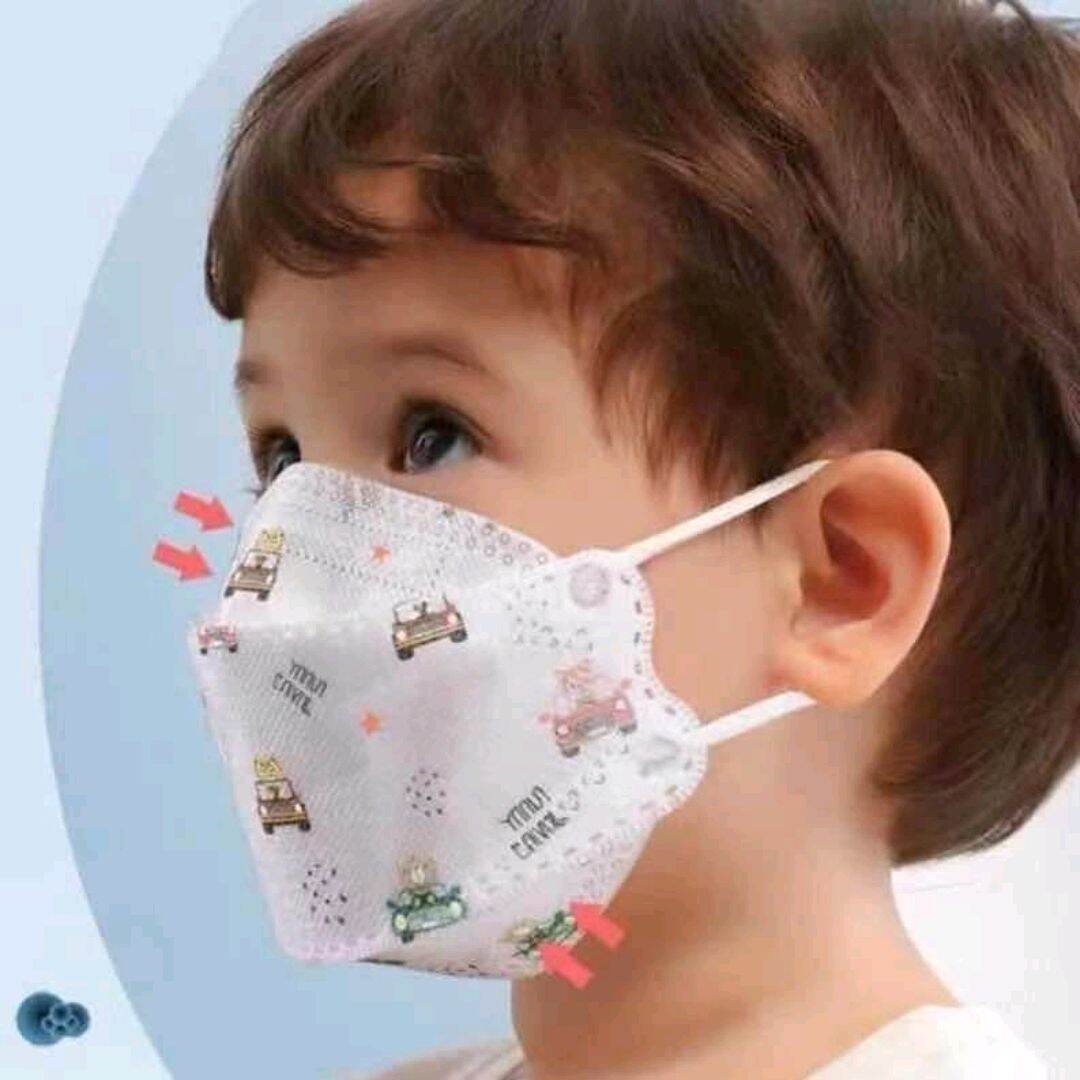 Combo 100 khẩu trang kf94 cho bé gái 6-10 tuổi