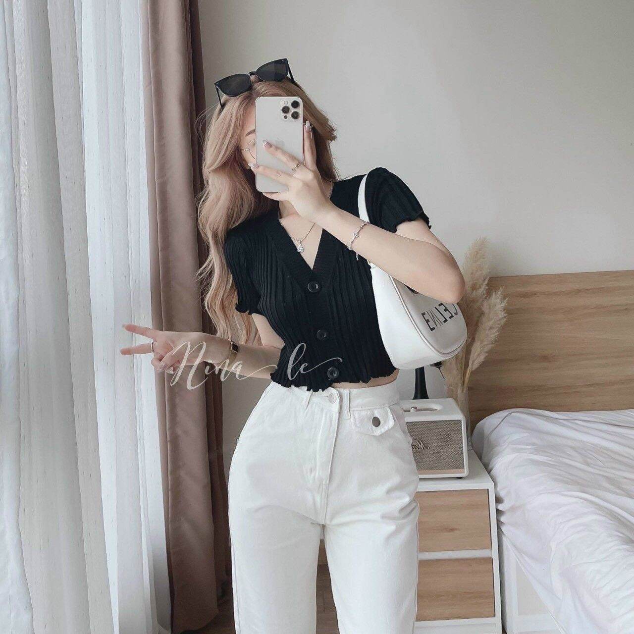 Áo thun kiểu lai cuốn biên áo croptop form 45kg