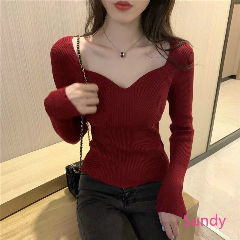 ÁO THUN GÂN XINH BODY CỔ TIM SEN
