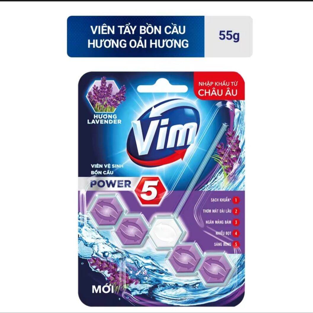Viên Tẩy Bồn Cầu Vim 55g/viên. 